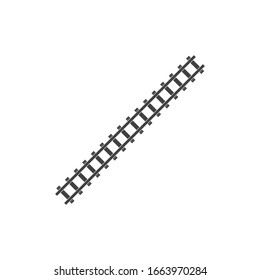 plantilla de diseño de ilustración vectorial de vía ferroviaria