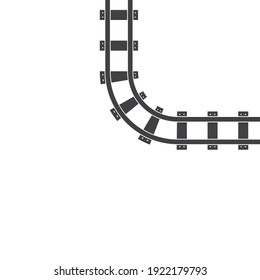 rail way track vector illustration design template