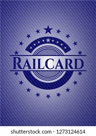 Railcard denim background