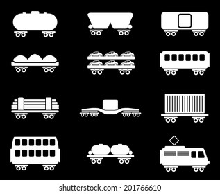 rail-freight traffic icons