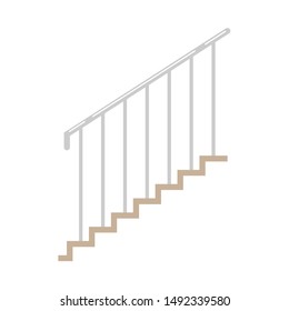 Railing stair vector. wallpaper. free space for text. railing vector.