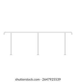Railing vector. Railing isolated on white background.