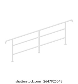 Railing vector. Railing isolated on white background.