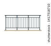 railing vector. railing on white background. wallpaper. free space for text. copy space.