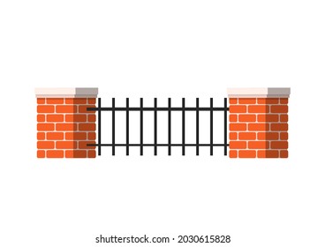 Vector de vela. Vector de vela sobre fondo blanco. Vector del pilar ladrillo.