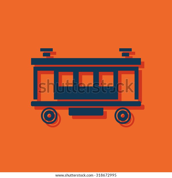Railroad Car Icon Stock Vector (Royalty Free) 318672995 | Shutterstock