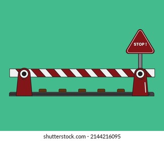 Railroad crossing Designe on Vector