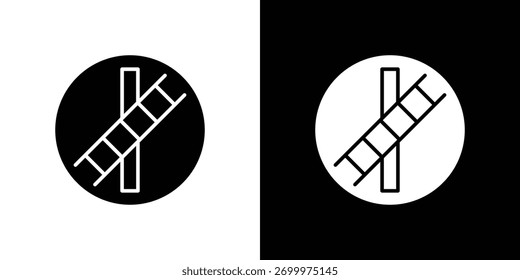 Sinais de cruzamento de vias férreas, elementos de logotipo de desenhos gráficos