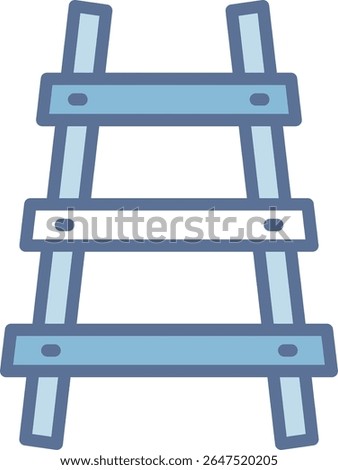 Railroad Filled Blue Tone Icon