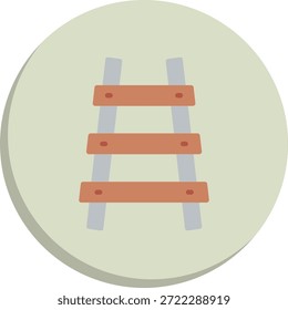 Icono de estilo de círculo plano de ferrocarril