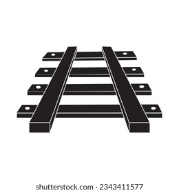 plantilla de diseño vectorial del logotipo del icono de ferrocarril