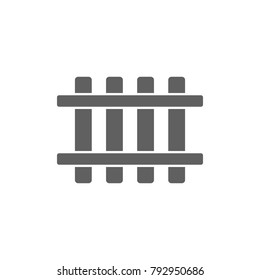 Railroad icon vector