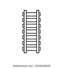 railroad icon vector template illustration logo design