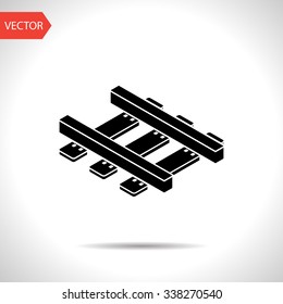 railroad isometric 3d icon