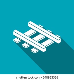 railroad isometric 3d icon