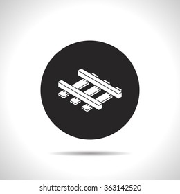 railroad isometric 3d icon