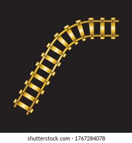  railroad line vector image template