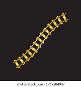  railroad line vector image template