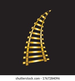  railroad line vector image template
