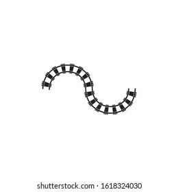 Railroad logo template vector icon