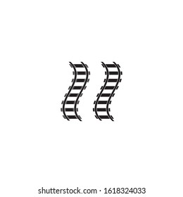 Railroad logo template vector icon