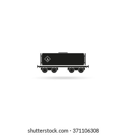 Railroad tank icon.
