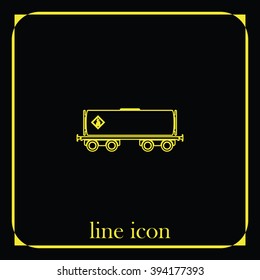 Railroad tank icon.