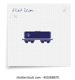 Railroad tank icon.