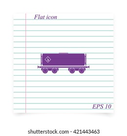 Railroad tank icon.