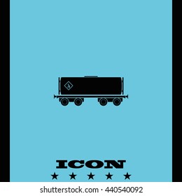 Railroad tank icon.