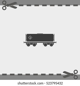 Railroad tank icon.