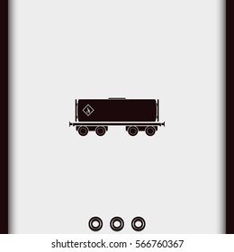 Railroad tank icon.