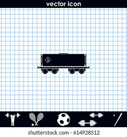 Railroad tank icon.