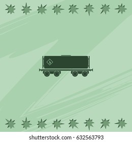 Railroad tank icon.