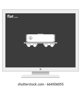 Railroad tank icon.
