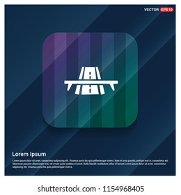 Railroad track icon - Free vector icon