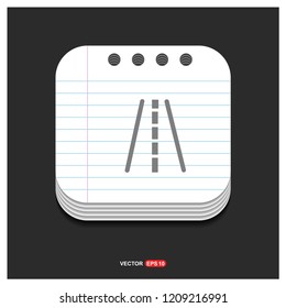 Railroad track icon - Free vector icon