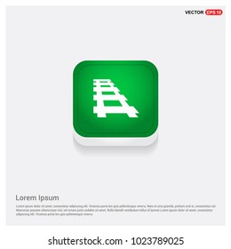Railroad track iconGreen Web Button