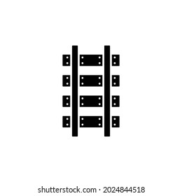 icono de vías ferroviarias, vector de vías férreas, ilustración de pistas