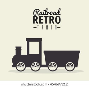 railroad train isolated icon design, vector illustration  graphic 