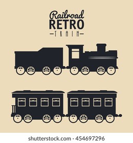 railroad train isolated icon design, vector illustration  graphic 