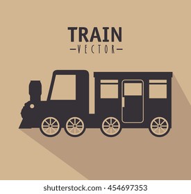 railroad train isolated icon design, vector illustration  graphic 