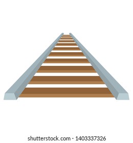 Railroad vector design illustration isolated on white background