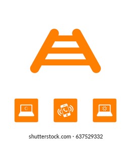Railroad vector icon