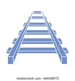 Railroad vector icon  , railway icon