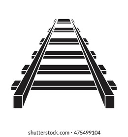 Railroad vector icon , railway icon