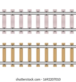Railroad vector illustration isolated on white background