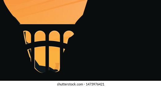 Railway bridge with beautiful outdoor landscape. Travel Concept