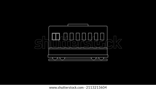 Railway car vector flat icon. Isolated\
railway train emoji\
illustration