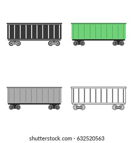 Railway carriage icon of vector illustration for web and mobile